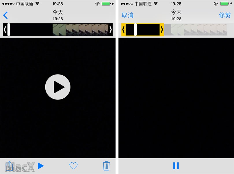 iOS 8 视频片段“修剪”功能使用教程