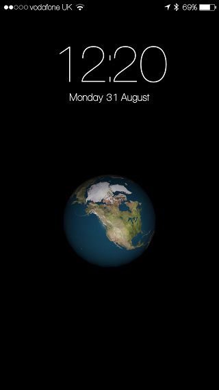 Earth Lockscreen ：让iPhone锁屏界面多些趣味