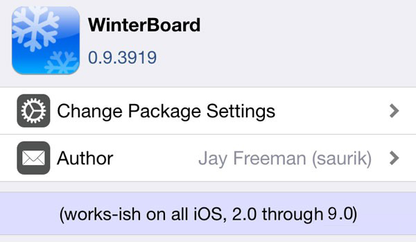 iOS9越狱插件WinterBoard ：iPhone6s美化神器